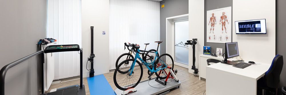 In unseren Räumen findest Du moderste Analysemethoden fürs Bikefitting und für eine Gang- und Laufanalyse.